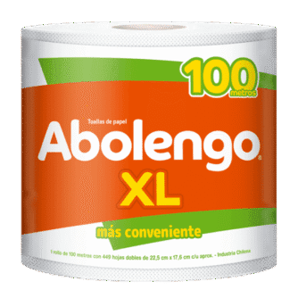 Manga Toalla de papel Abolengo XL - 100 metros (6 rollos)